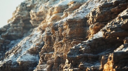 Obraz premium Majestic Rocky Mountain Landscape: A Close-Up View of Textured Stone