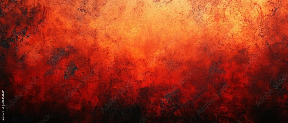 Poster fiery abstract texture with vibrant red and orange hues creating a dramatic and intense background p