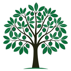 Obraz premium Fig-tree-illustration-vector-design 