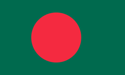 Vector flag of Bangladesh, a country in South Asia. Accurate dimensions and official colors. This file is suitable for digital editing and printing of any size.