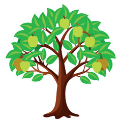 Obraz premium Guava-tree-illustration-vector-design
