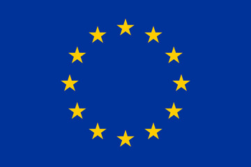 Vector flag of European Union, a political and economic union of 27 European countries. Accurate dimensions and official colors. This file is suitable for digital editing and printing of any size.