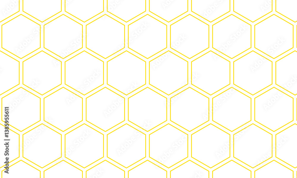 Poster abstract yellow outline polygon pattern can be used background, banner, poster.