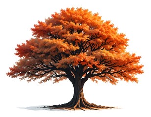 tree isolated on white