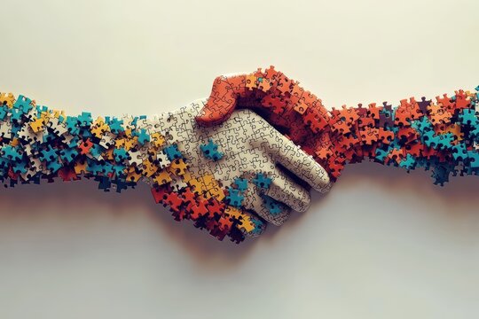 Collaborative puzzle solving event global context visual art strategic partnerships creative environment