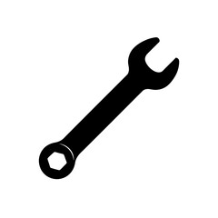 wrench on white background