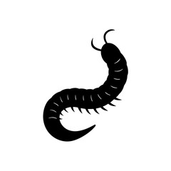vector illustration of a worm