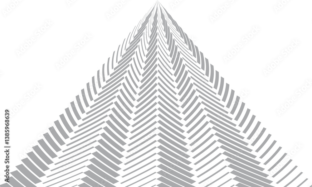 Aufkleber abstract geometric grey triangular line pattern can be used background, banner, poster.