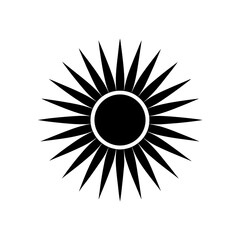 sun icon vector illustration