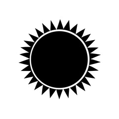 sun icon vector illustration