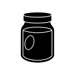 vector illustration of a jar