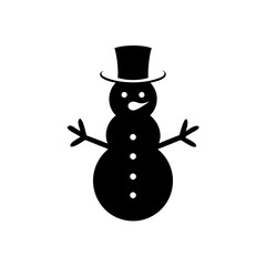 snowman isolated on white background