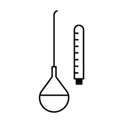thermometer isolated on white background