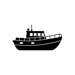 ship on a white background