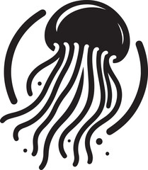 Jellyfish logo vector