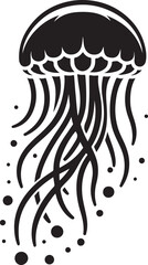 Jellyfish logo vector