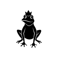 frog on white background