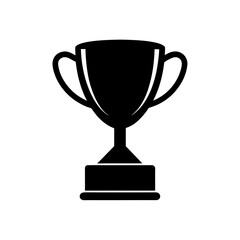 gold cup isolated on white background