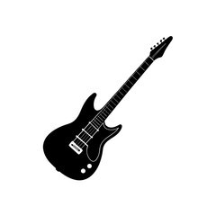 Naklejka premium electric guitar isolated on white