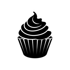 vector illustration of a cupcake
