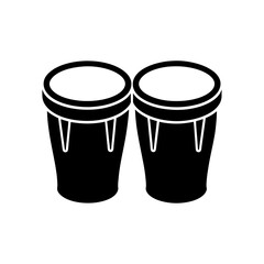 vector illustration of a bongos