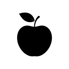 red apple on black background