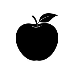 vector illustration of a green apple