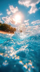 Underwater Paradise: Sunlit Water Splendor