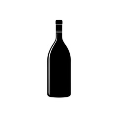 wine bottle vector illustration