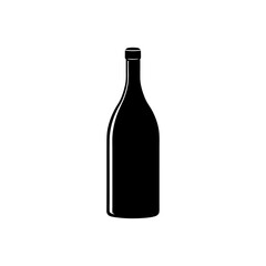 wine bottle vector illustration