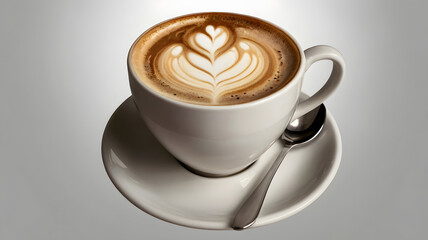 Latte Coffee Cup Foam Art Design