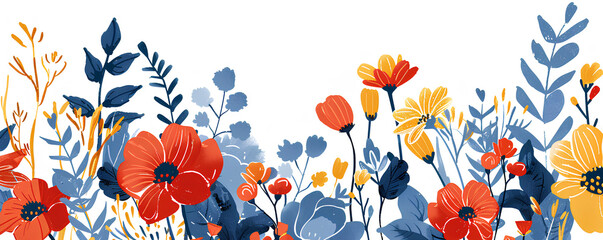 poppy flowers background