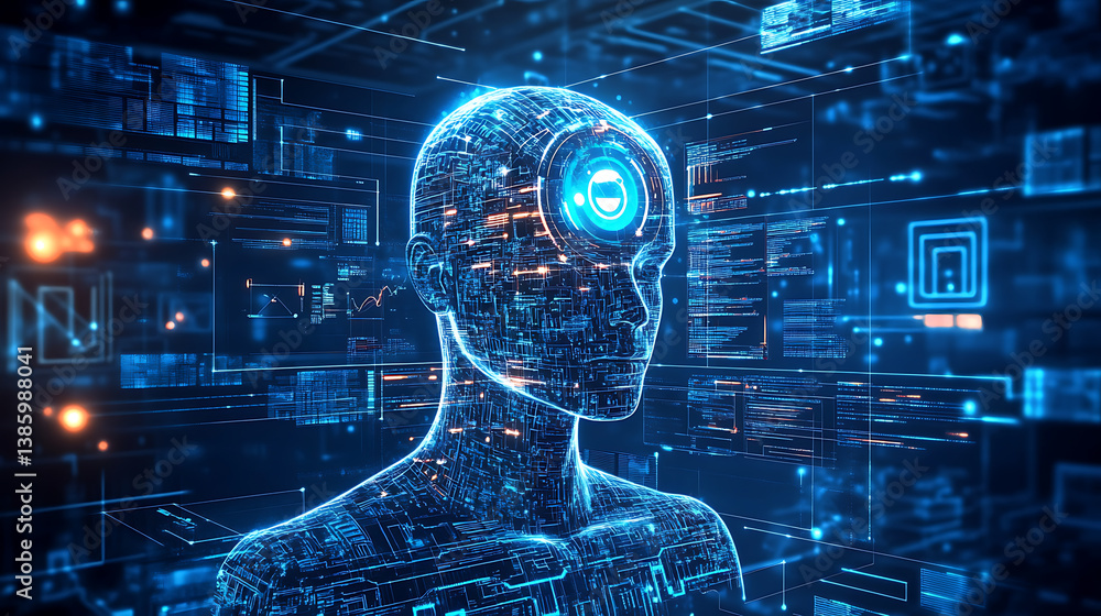 Poster an ai powered system optimizing marketing strategies by analyzing customer behavior, market trends, 