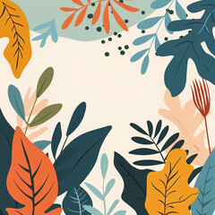 seamless pattern with leaves