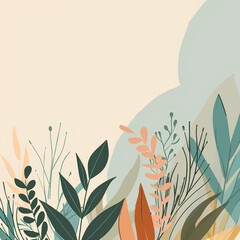 abstract floral background with flowers