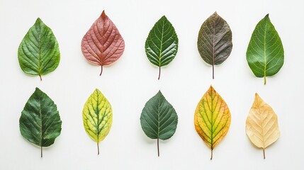 Obraz premium Colorful autumn leaves arranged