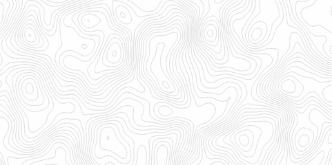 White topography topology vector white background fresh contour map texture. white seamless pattern Abstract background with a wave Topography and geography map grid abstract backdrop.