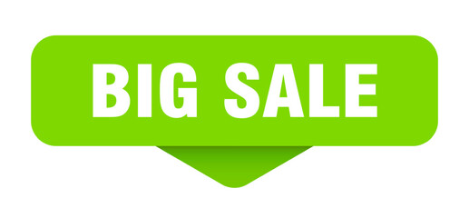 big sale sticker. big sale sign on transparent background