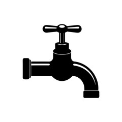 faucet isolated on white background
