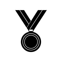 gold medal on white background