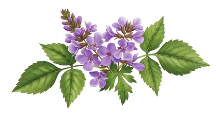 Lavender Whisper: Botanical Illustration AI Generated