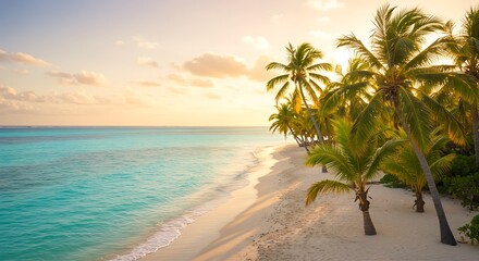 Golden Hour Paradise AI Generated