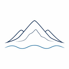 mountain landscape vector illustration