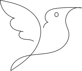 Elegant Bird Line Art – Minimalist Discover the beauty of bird line art, featuring a sleek and minimalist design perfect for tattoos, wall art, logo design, stationery, and digital illustrations.