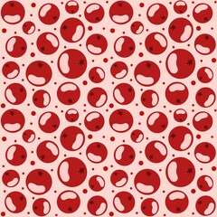 Seamless pattern with cranberry