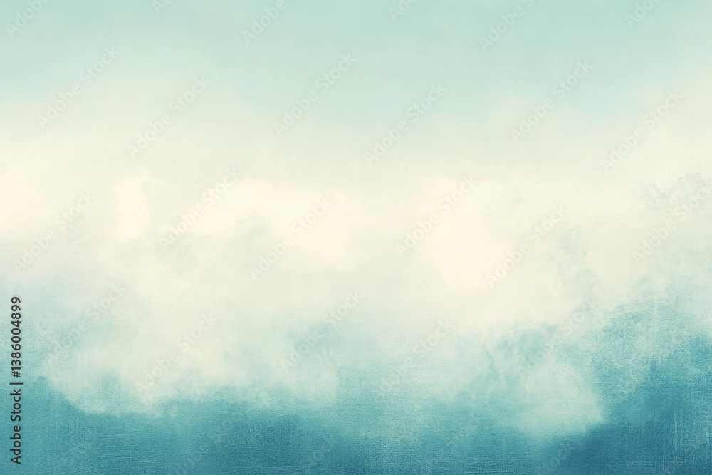 Poster serene gradient of soft blue and white evoking calm atmosphere textured background for design projec