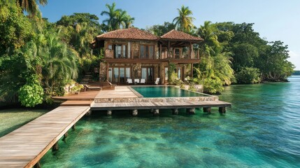 Luxury Waterfront Villa in Tropical Paradise