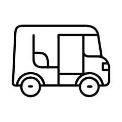 Explore the iconic tuk tuk auto rickshaw vector image for transportation and travel design needs today