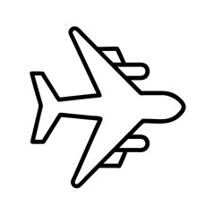 Airplane icon vector illustration for travel and transportation design element graphic resource element symbol 