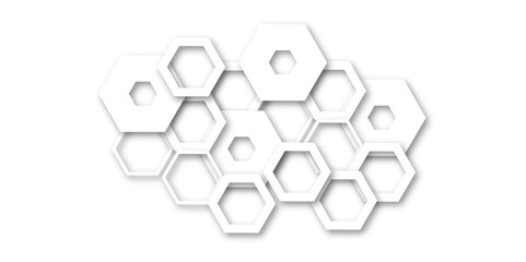 Modern and seamless pattern in design with hexagonal molecular structures in technology background.Abstract background with hexagons and geometric pattern in honeycombs design in illustration.	
